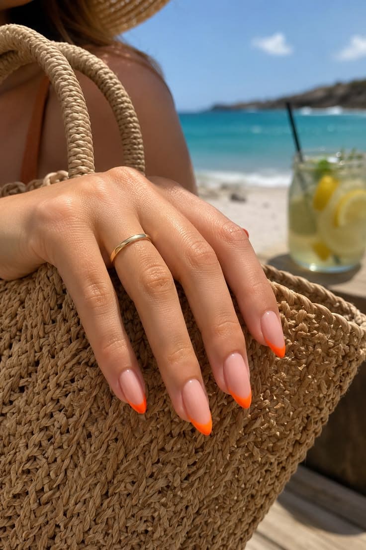 Spring Petal Gradient & Glass Jelly Manicure